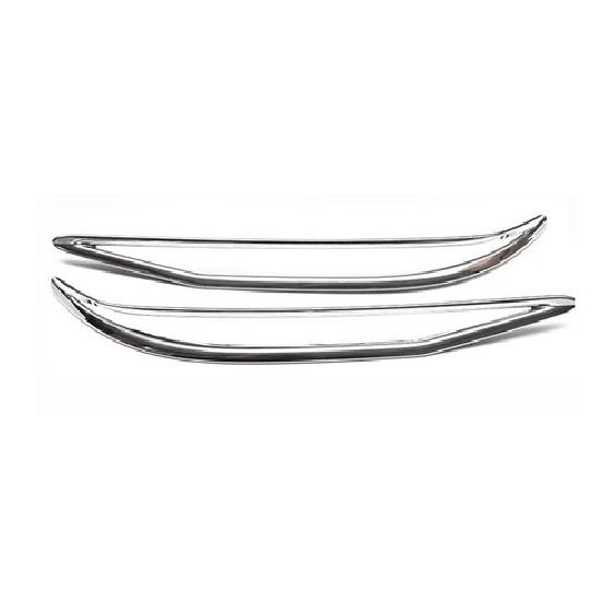 Fit For Hyundai Elantra 2021-2025 Chrome Rear Bumper Fog Light Cover Trim 2PCS