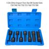 Наборы торцевых головок со звездочкой Torx 1/2 дюйма T30 T40 T45 T50 T55 T60 T70 T80