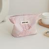 Women's Makeup Bag Small Pink Bow Makeup Lipstick Headphones Storage Bag Portable Coin Purse Commuter Card Holder Ins Style