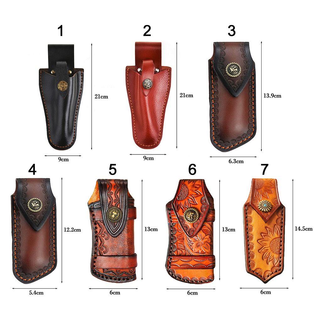 Knife Sheath Holster Pocket Hunt Flashlight Case Camp Outdoor Carry Fold Knife Tool Belt Loop Case