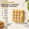 Reusable Egg Tray Fridge Magnet Egg Shape Fridge Magnet Cute Photo Holder Magnet  Office Board
