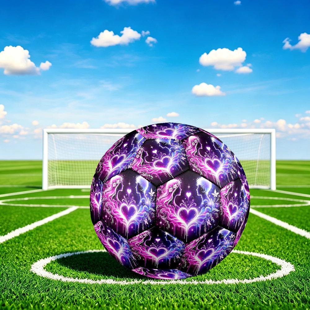 1pc Love Bloom Size 5 Soccer Ball Professional Match Training Football Indoor &Outdoor Sports Ball Lightweight Durable c6521