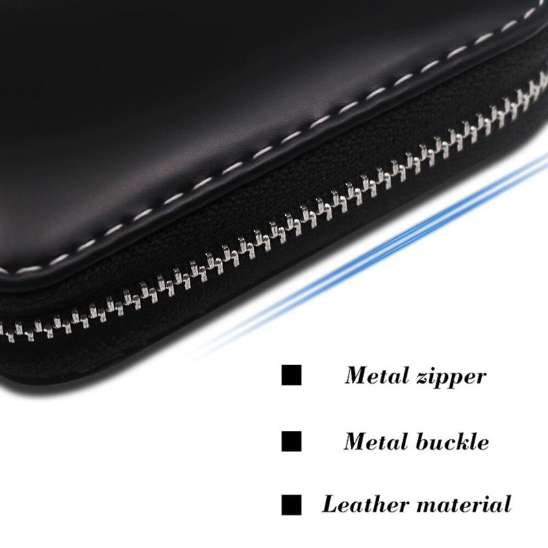 ARTO7 ractical Daily Use Leather Car Key Case Durable Protective Key Bag With Key Chain Anti-Lost Key Cover for Honda BMW X3 X5