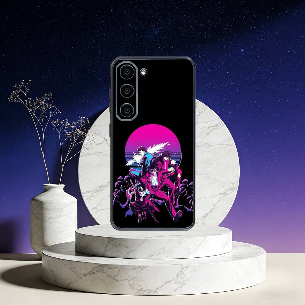 Чехол для телефона Y-Yu H-HakushoS Для Samsung Galaxy A73,A72,A71,A70,A53,A52,A51,Другие Мягкий черный чехол