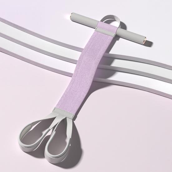 Фитнес-лента с нескользящей ручкой, компактный дизайн, портативная лента для растяжки, вспомогательное устройство для тренировок