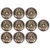 10 Set Office Handle Door Pulls Furniture Accessories Simple L AntiqueBrassColor Zinc Alloy