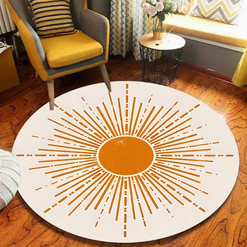 Round Bear Rug, Cabin House Rug, Bear Rug, Bear Carpet, Cabin Nature Animals Round Rug, Bear Round Rug, Round Wildlife Rug