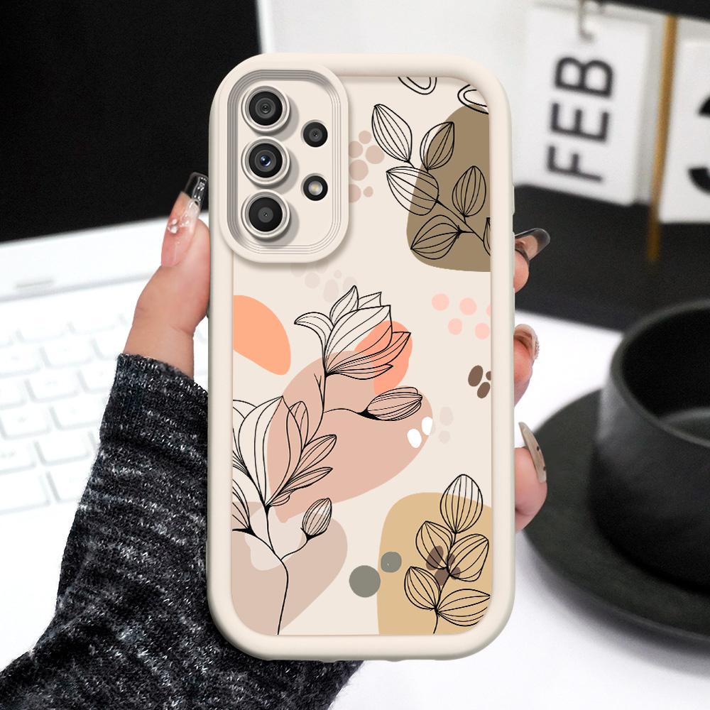 Charming Flowers Phone Case For Samsung Galaxy A54 A34 A14 A73 A53 A33 A23 A13 A72 A52 A52S A32 A22 A71 4G 5G Staircase Soft Cov