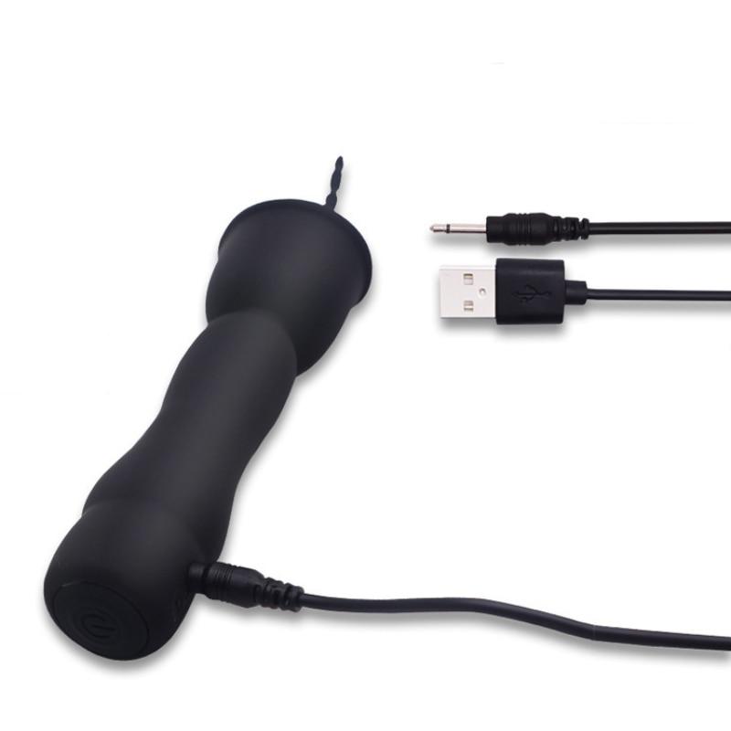 Silicone Male Vibrating Urethral Rod Urethral Dilator Adult Sex Toy Sounding Penis Plug Gay Slave