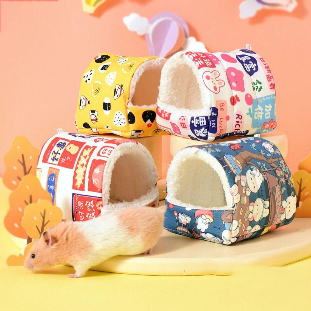 Cartoon Hamster Cotton Nest Thickened Ferret Hideouts For Hedgehog Ferret Golden Bear