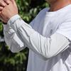 Men's Loose Cooling Arm Sleeves, Polyester Spandex, Breathable Quick-Dry Lightweight, for Cycling, Riding, Driving, Fishing, Outdoor Sports
