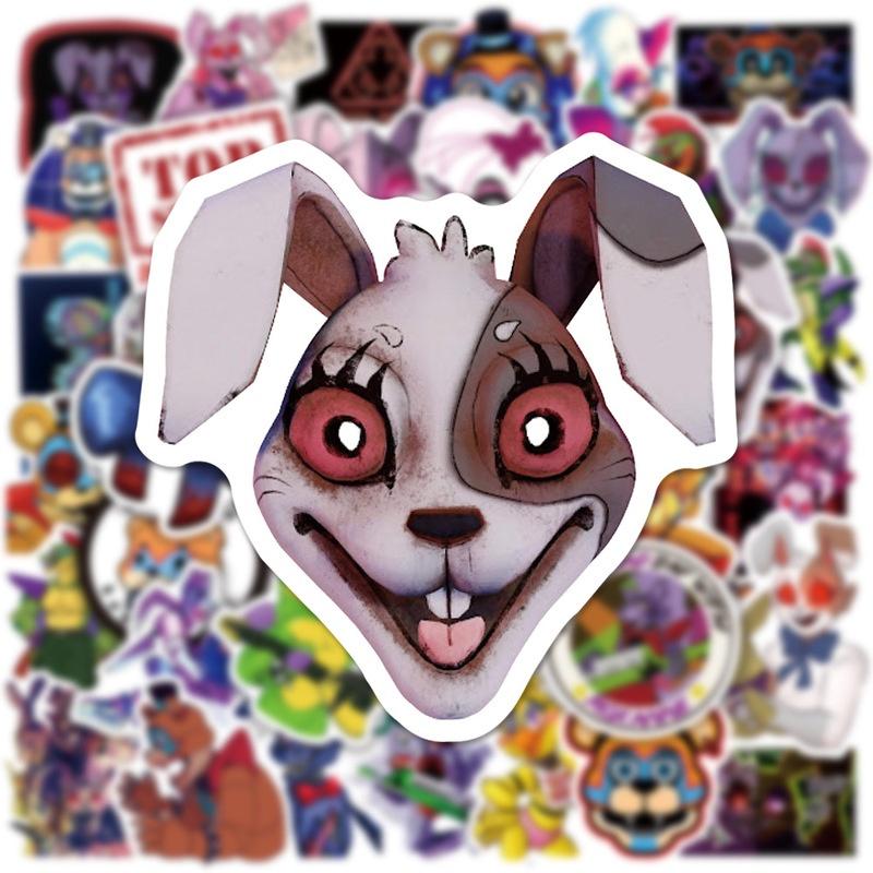 50 шт. Наклейки Fnaf Водонепроницаемые Клейкие Многоразовые Декор