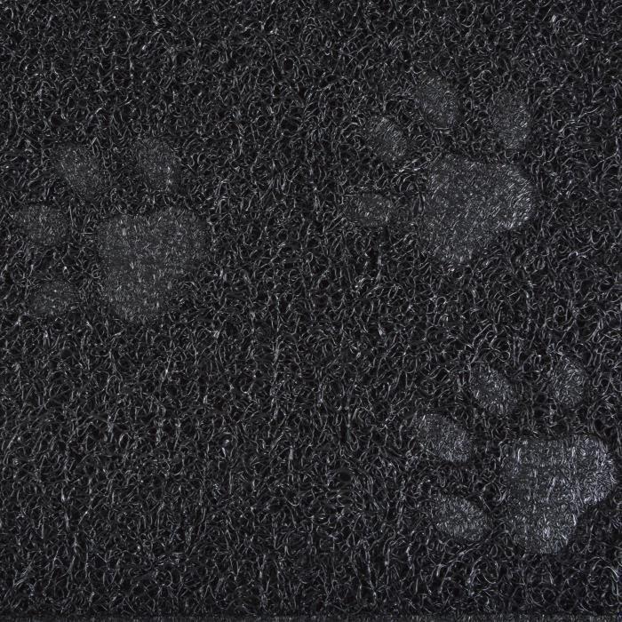 Tapis antidérapant - Non spécifié - 30 x 40 cm - PVC imperméable - Pour litière ou repas - Noir