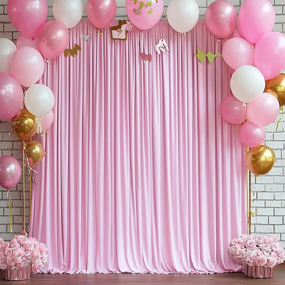 Backdrop Curtains Wrinkle Free Drapes Fabric Decorations Photo Back Drop Cloth for Wedding Baby Shower Photography Stage Recepti