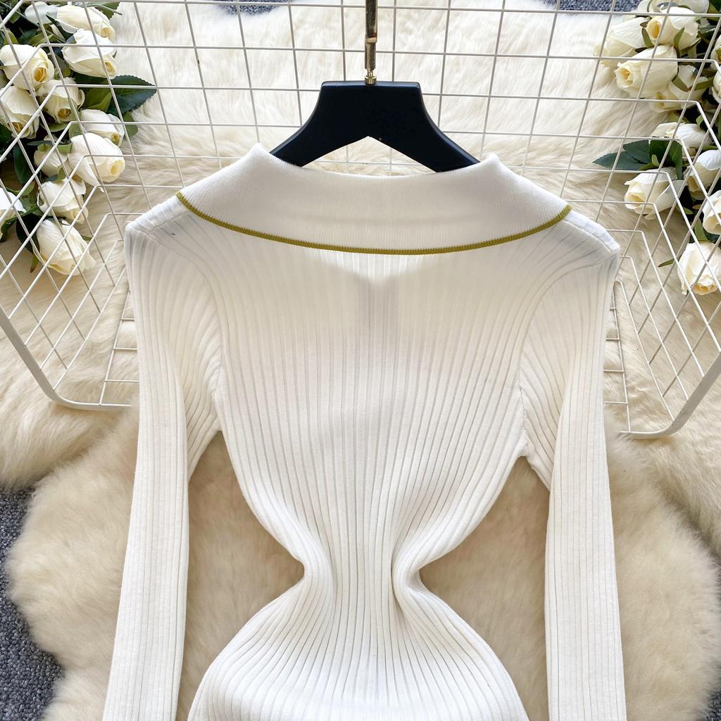 Autumn Winter Women Knitted Dresses 2024 Vintage Patchwork Striped Long Sleeve Bodycon Sexy Chic Long Dress