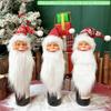 Рождественские украшения: Голова Санта-Клауса Чехол для винной бутылки, Подвесные украшения для рождественской елки, Звезда на верхушку елки, Предметы для украшения кухонного окна