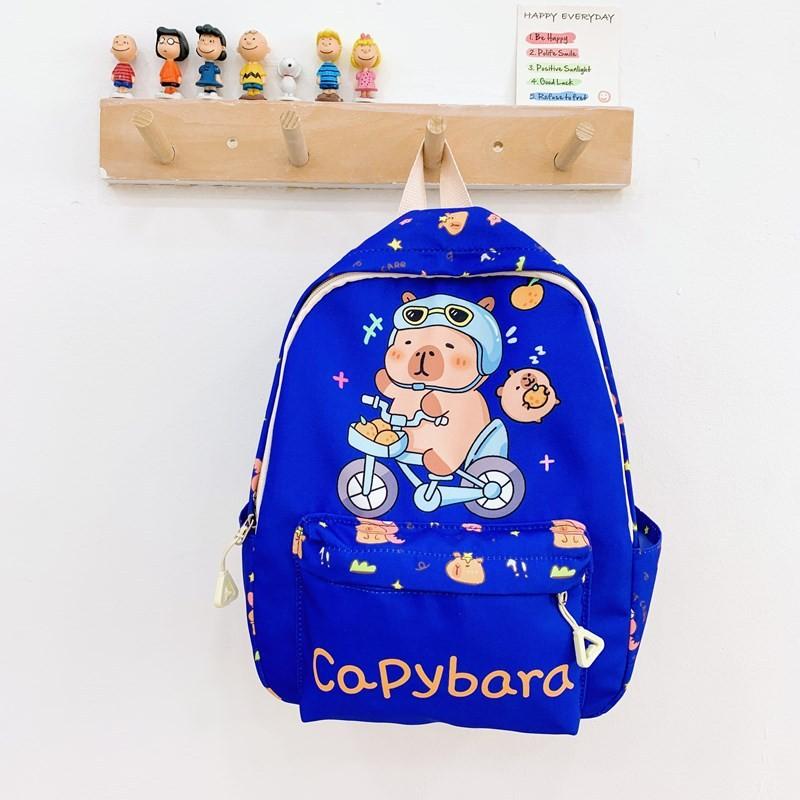 Capybara Kindergarten Kids Backpack Large Capacity Unisex Boys Girls School Bag