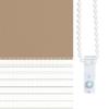 Double Roller Blind Sand Brown 115x150 cm Fabric Width 110.9 cm Polyester
