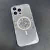 MOBEST For iPhone 16 Pro Max Magnetic Case Shell Shape Glitter Design TPU+PC Phone Cover