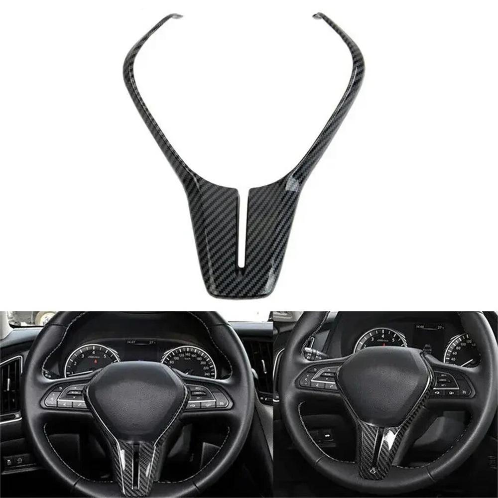 Carbon Fiber Steering Wheel Cover Infiniti Q50/Q60