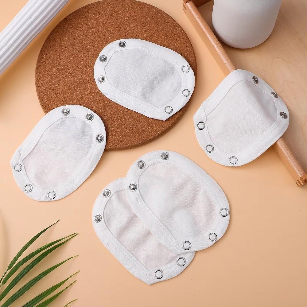 5pcs Cotton Baby Bodysuit Extender Soft Super Utility Lengthen Pads White Bodysuit Extension Strap Baby Infant Romper Partner