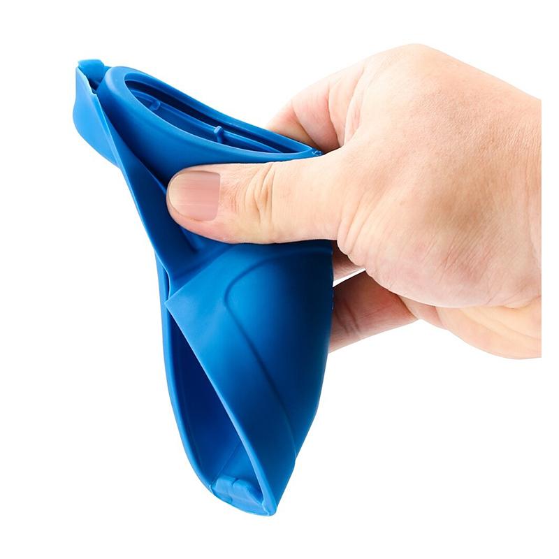 Универсальная синяя пластиковая крышка бачка стеклоочистителя лобового стекла автомобиля с воронкообразным дизайном