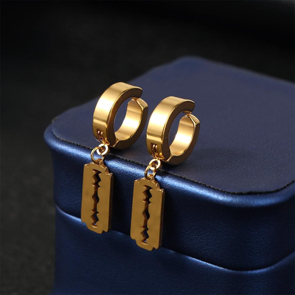 Стальная подвеска полая женские серьги-гвоздики серьги-клипсы серьги-капли корейские серьги-подвески