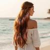 Vibrant Orange Plumage Tribal Hair Extension Feather Hair Accessories  Free-spirited Fashionistas