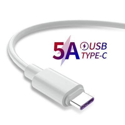 5A USB Type C Кабель для Samsung S10 S9 S8 Xiaomi Huawei P30 Pro Быстрая зарядка Мобильный телефон Зарядный провод Белый кабель