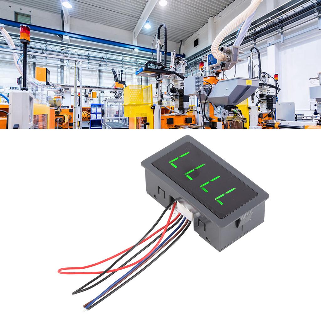 Зеленый 4-значный светодиодный тахометр двигателя, измеритель оборотов в минуту, датчик приближения Холла NPN