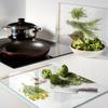 Decorative Glass Chopping and Serving Boards Herb String 2x40x52 cm