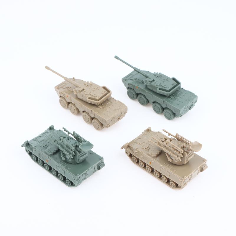 2/4 шт. 1/144 Китайский Бронированный Штурмовой Автомобиль Типа 11 95 Самоходная Зенитная Установка 4D Сборная Модель Детская Игрушка