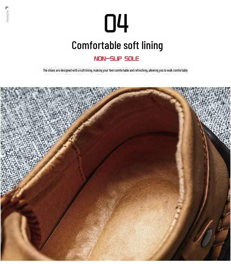 Мужские кожаные деловые туфли большого размера в британском стиле на осень, сшитые вручную для дополнительного комфорта в повседневной или официальной обстановке.