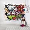 American Style Graffiti Cartoon Tapestry Car Road Tavern Wall Decoration Background Cloth Ins Wind Hanging Cloth