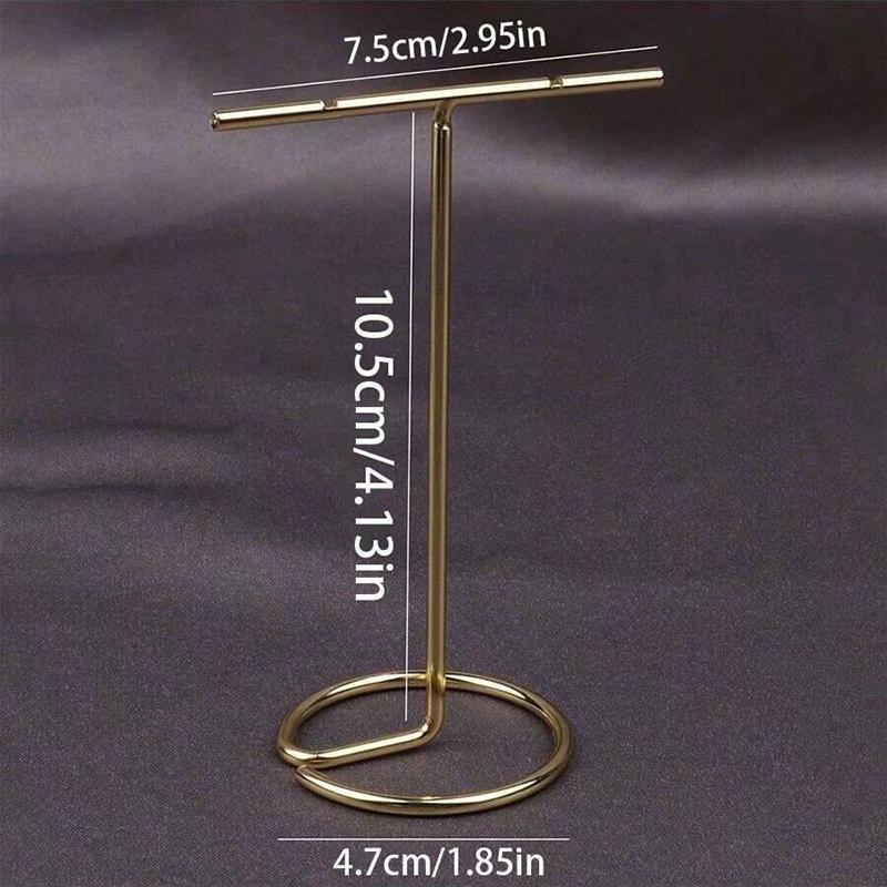Jewelry Display Rack Metal T-Shaped Earrings Necklace Storage Holder Stand Show Charms Universal Professional Showcase