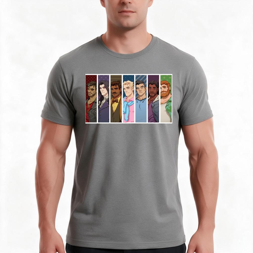 Dream Daddy A Dad Dating Simulator Poster Tshirt Summer Casual Cotton Tee Oversized Streetwear Tops Vintage Graphic Print