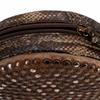 AUREN Women's Brown Round Studded Shoulder Bag