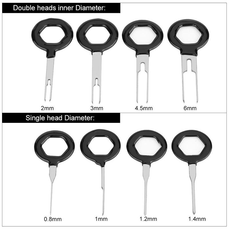 18 шт. 11 шт. Набор инструментов для снятия автомобильных клемм, набор для извлечения штифтов ключа, обжимной набор для электрических проводов автомобиля, аксессуары