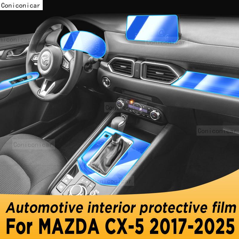 For MAZDA CX-5 2017-2025 2024 Navigation Automotive Interior Screen Protective Film TPU Anti-Scratch Sticker Protect