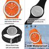 Simple Brand Analog Large Date Fluorescent Gift for High School Students Men's Watch, Design, Silicone, Sports, Waterproof, Stylish, Casual, Name,