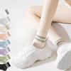 Женские весенне-осенние повседневные спортивные антибактериальные дезодорирующие потные дышащие носки короткой длины