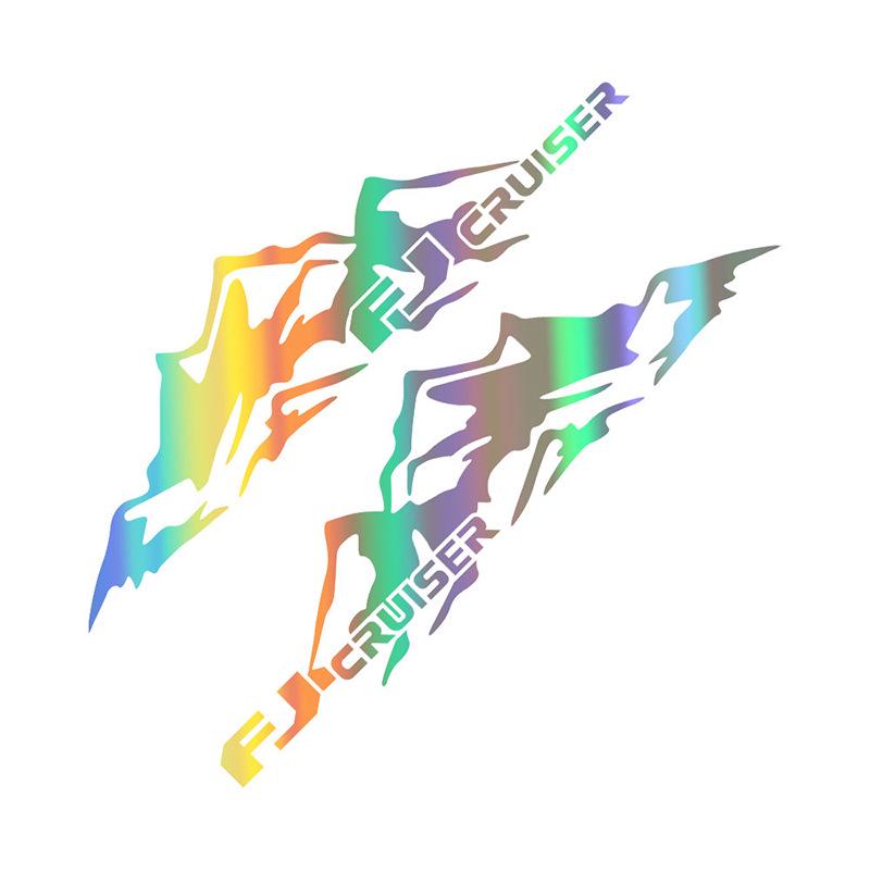 Декоративные наклейки для Toyota Land Cruiser и FJ Cruiser: Наклейки на тело «Снежная гора»