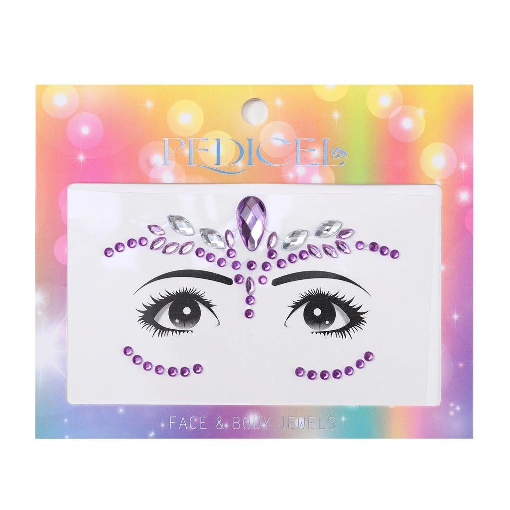 Colourful Kids Makeup Face Stickers Crystal Diamonds Gemstones Girls Women Holiday Glitter Party Self Adhesive Eye Face Tattoos