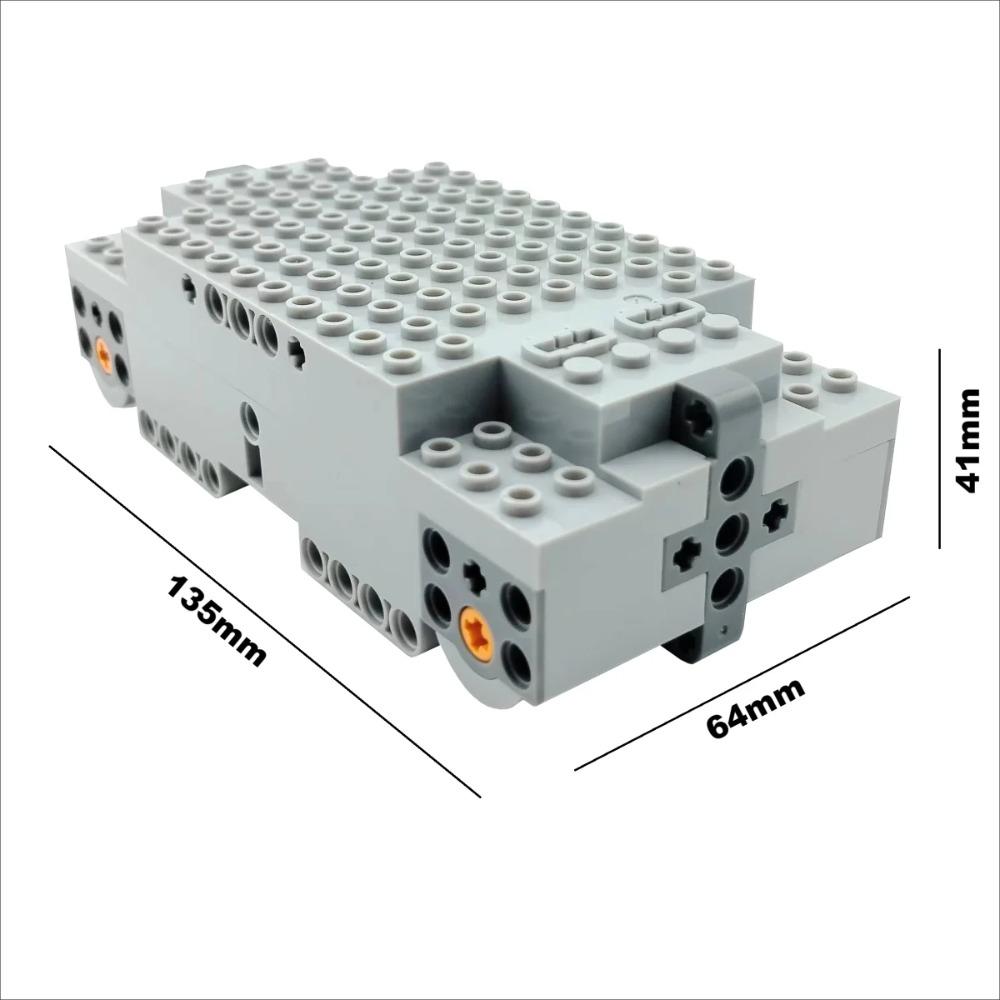 Технический MOC EV3 Колеса Меканум 4WD электрический строительный блок RC Автомобиль Универсальные всенаправленные шины EV3 Развивающие игрушки