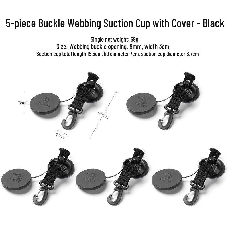 Suction Cup Hook for Wall, Glass, and Car Roof Tent Storage