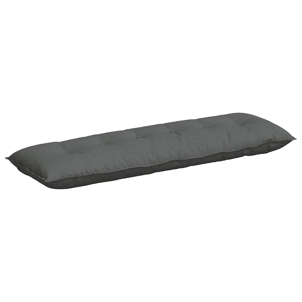 Back Cushion Dark Grey 160 x 19 x 50 cm Fabric