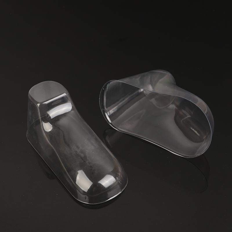 10Pcs Clear Pvc Child Booties Showcase Support Frame Feet Plastic Shoe Mold Baby Shoe Stretcher Socks Display Stand