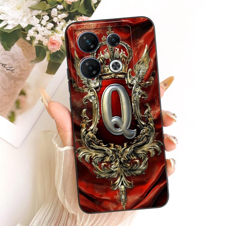 Для Infinix GT 10 Pro 5G Чехол X6739 Крутая Корона Буквы Чехол Мягкий Силиконовый Чехол для Телефона Для Infinix GT 10 Pro GT10Pro Fundas Coque
