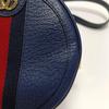 [Pre-Owned] Ophidia Series GG Gold Logo Striped Web Leather Mini Backpack - Excellent #1M5UH4R