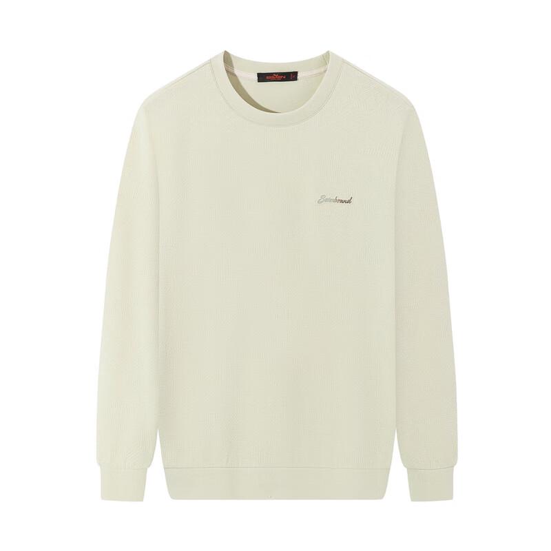 Qipai Men's Jacquard Texture Pullover Sweatshirt